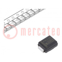 Diode: Zener; 3W; 22V; 68mA; SMD; rouleau,bande; SMB; diode simple