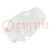 Fiber for LED; round; Ø2.8mm; Front: flat; straight; polycarbonate