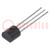 Transistor: NPN; bipolaire; 25V; 50mA; 0,35W; TO92