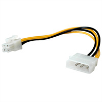 ROLINE Internal Power Cable, 4-pin HDD/ ATX12V-P4 4-pin Power, 0.15 m