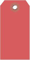 Anhängeetiketten - Fluoreszierend-Rot, 10.9 x 5.4 cm, Manilakarton, Für innen