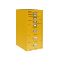 Bisley MultiDrawer™, 29er Serie, DIN A4, 8 Schubladen, Farbe sunflower