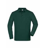 James & Nicholson Poloshirt langarm Herren JN866 Gr. XS dark-green