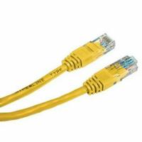 Przewód LAN UTP patchcord, Cat.5e, RJ45 M - RJ45 M, 5 m, nieekranowany, żółty, economy