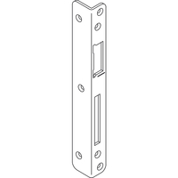 Produktbild zu GU Winkelschließblech für Secury, rechts, Falz 4 mm, Stahl verzinkt