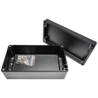 RELTECH EFABOX 128-000-660 - CARCASA UNIVERSAL (220 X 120 X 81, ALUMINIO CON RECUBRIMIENTO DE POLVO, 1 UNIDAD), COLOR NEGRO