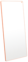 Whiteboard Move & Meet, 900 x 1800 mm, oranger Rahmen, grau