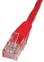 Cables Direct 1.5m CAT5e UTP networking cable Red