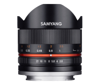 Samyang 8mm F2.8 UMC Fish-eye II SLR Wide fish-eye lens Black