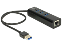 DeLOCK 62653 laptop dock & poortreplicator Bedraad USB 3.2 Gen 1 (3.1 Gen 1) Type-A Zwart