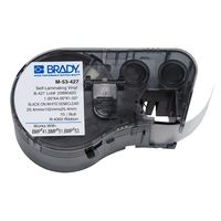 Brady M-53-427 label-making tape Black on white