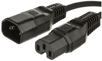 Microconnect PE011410 Stromkabel Schwarz 1 m C14-Koppler C15-Koppler