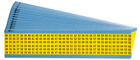 Brady WM-34-66-YL-PK öntapadós címke Téglalap alakú Kék, Sárga 825 db