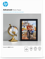 HP Papier fotograficzny Advanced, błyszczący, 250 g/m2, A4 (210 × 297 mm), 25 arkuszy