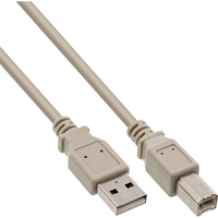 InLine 34518L USB-kabel 1,8 m USB A USB B Beige