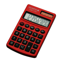 Olympia LCD 1110 Taschenrechner Tasche Einfacher Taschenrechner Rot