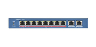 Hikvision DS-3E0310HP-E łącza sieciowe Nie zarządzany Fast Ethernet (10/100) Obsługa PoE Niebieski
