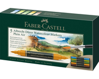 Faber-Castell 160309 verf-stift Bruin, Groen, Lichtyaan, Lichtgroen, Geel 5 stuk(s)