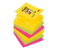 3M 7100147840 zelfklevend notitiepapier Vierkant Groen, Roze, Geel 90 vel Zelfplakkend