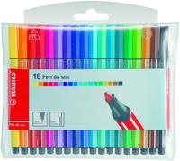 STABILO Pen 68 Mini viltstift Meerkleurig 10 stuk(s)