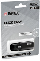 Emtec B110 Click Easy 3.2 unidad flash USB 512 GB USB tipo A 3.2 Gen 2 (3.1 Gen 2) Negro