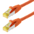 Helos S/FTP (PIMF) CAT 6a 10m Netzwerkkabel Orange Cat6a SF/UTP (S-FTP)