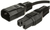 Microconnect PE011410 power cable Black 1 m C14 coupler C15 coupler
