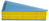 Brady WM-34-66-YL-PK etiqueta autoadhesiva Rectángulo Azul, Amarillo 825 pieza(s)