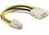 DeLOCK Cable P4 male > Molex 4pin male Többszínű 0,13 M