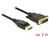 DeLOCK 85313 adaptador de cable de vídeo 2 m DisplayPort DVI-D Negro