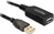 DeLOCK 20m USB 2.0 USB-kabel Zwart