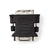 Nedis CCGB32900BK tussenstuk voor kabels DVI-I 24+5-Pin VGA Zwart