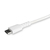 StarTech.com 1m strapazierfähiges weißes USB-C auf Lightning-Kabel - Hochbelastbare, robuste Aramidfaser - USB Typ-C auf Lightningkabel - Lade-/Synchronisationskabel - Apple MFi...