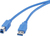 Renkforce RF-4260504 USB kábel 2 M USB 3.2 Gen 1 (3.1 Gen 1) USB A USB B Kék