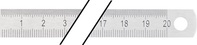 Stahlmaßstab L.1000mm rostfr.Stahl biegsam Teilung B=mm/1/2mm PRO: Detailansicht 1