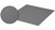 BLUM MERIVOBOX Anti-Rutschmatte NL:450mm, KB:550mm, L/B/H:423/461/1mm, Kunststoff anthrazit perlstruktur
