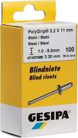 Gesipa-Blindniettechnik GmbH Nit zrywalny PolyGrip® trzpień śred. x dł. 3,2 x 8 mm stal / stal 100 szt. GESIP
