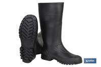 BOTA ALTA DE AGUA PVC NEGRA TALLA 41