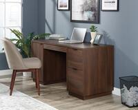 Elstree Home Office Double Pedestal Executive Desk Spiced Mahogany - 5426918 -