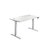 Jemini Sit Stand Desk 1400x800mm White/White KF809913