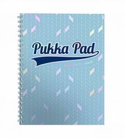 Pukka Pad Glee Jotta A4 Wirebound Card Cover Notebook Ruled 200 Pages Li(Pack 3)