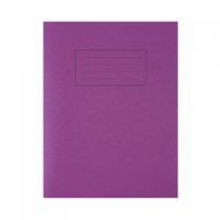 Silvine 9x7 inch/229x178mm Exercise Book Ruled Purple 80 Pages (Pack 10)