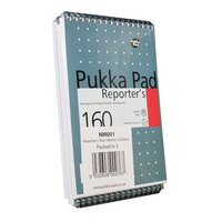 Pukka Pad Wirebound Metallic Reporter's Shorthand Notebook 160 Pages (Pack of 3)