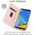 NALIA Handy Hülle für Samsung Galaxy A7 2018, Slim Kickstand Flip Case Cover Schwarz