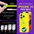 NALIA Cover Traslucido Neon compatibile con iPhone 15 Pro Max Custodia, Trasparente Bagliore Colorato Lucido Anti-Giallo, Sottile Copertura Silicone Robusta Luminosa Case Protet...