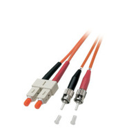 Duplex Jumper ST/SC 50/125µ 10 m, OM2, LSZH, orange