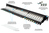 Patchpanel 19" Cat. 6A, 24-Port, 1 HE, STP geschirmt, werkzeugloses Öffnen, Tiefschwarz (RAL9005), G