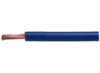 PVC-Schaltlitze, hochflexibel, H05V-K, 0,5 mm², AWG 20, blau, Außen-Ø 2,2 mm
