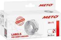 METO Ár etikett 9506165 Véglegesen tapadó Etikett szélesség: 26 mm Etikett magasság: 12 mm Piros 1 db