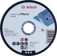 Bosch Accessories standard for Metal 2608619767 Vágótárcsa, egyenes 115 mm 1 db Fém